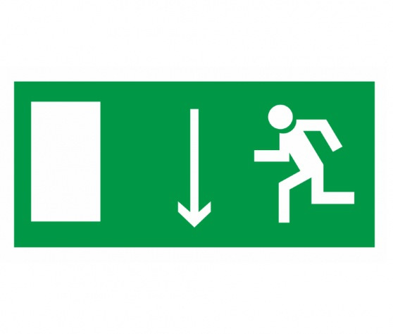 фото Знак Е-10 (Указатель двери эвакуционного выхода (левосторонний))